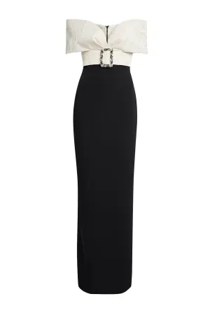 Abike Gown - Ivory Black