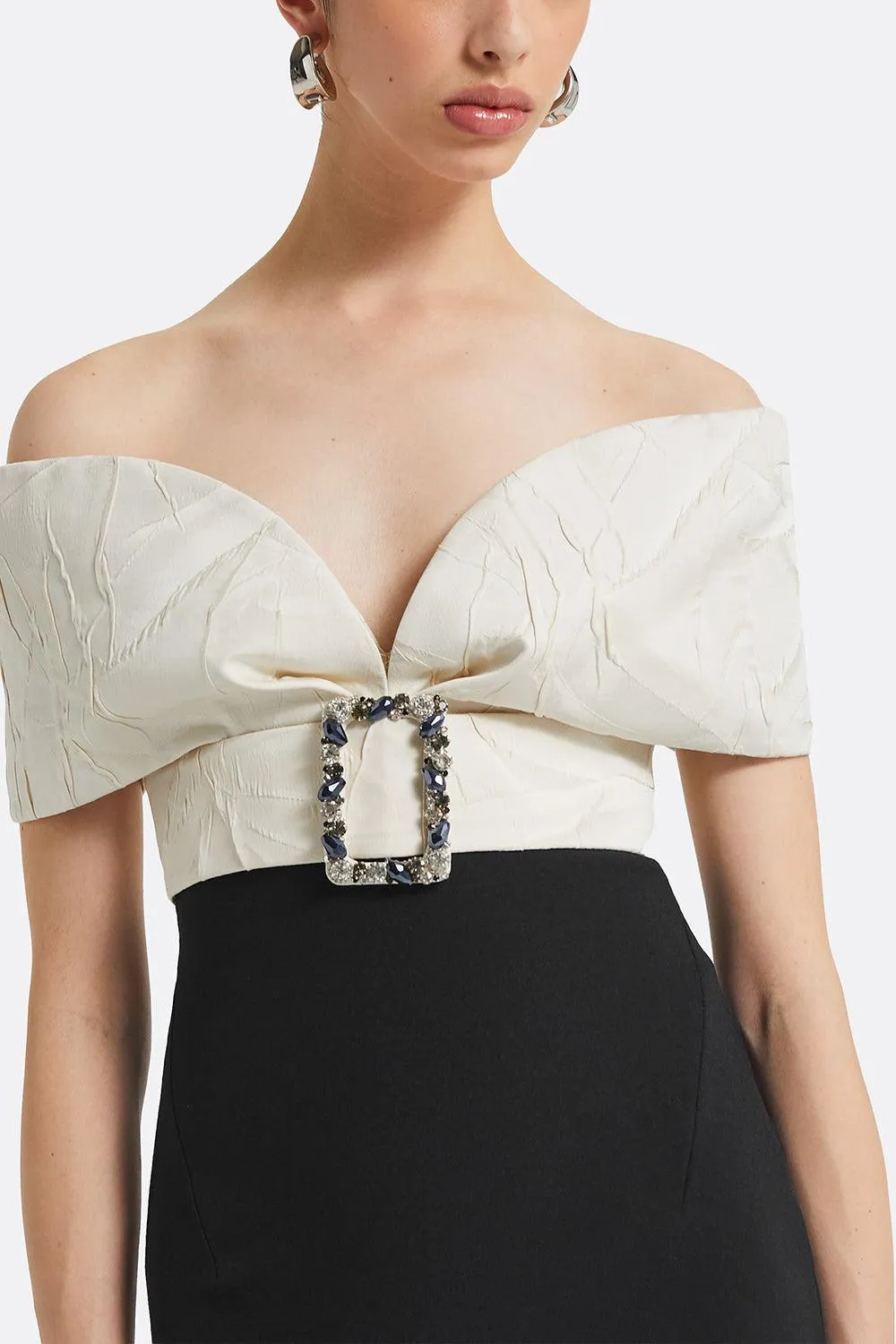 Abike Gown - Ivory Black