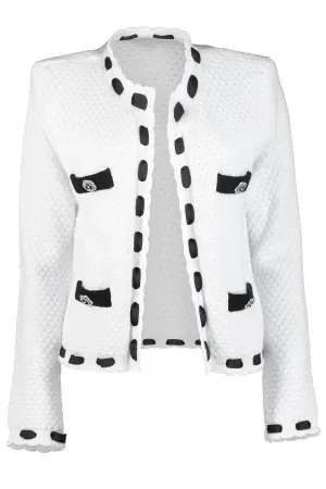 Astor Cardigan - Ivory Black