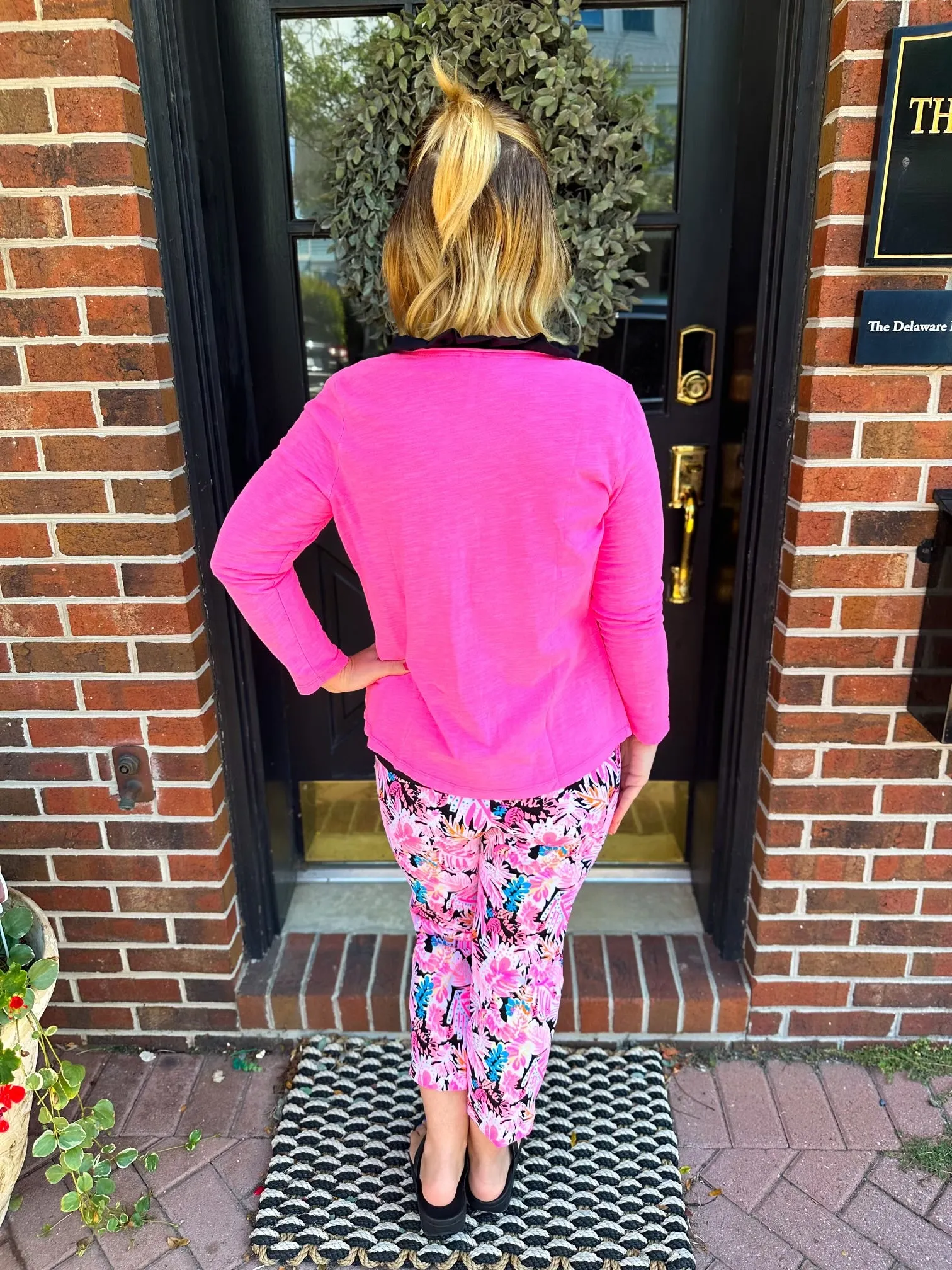 Beachtime by Lulu B Hot Pink Maria Cardigan