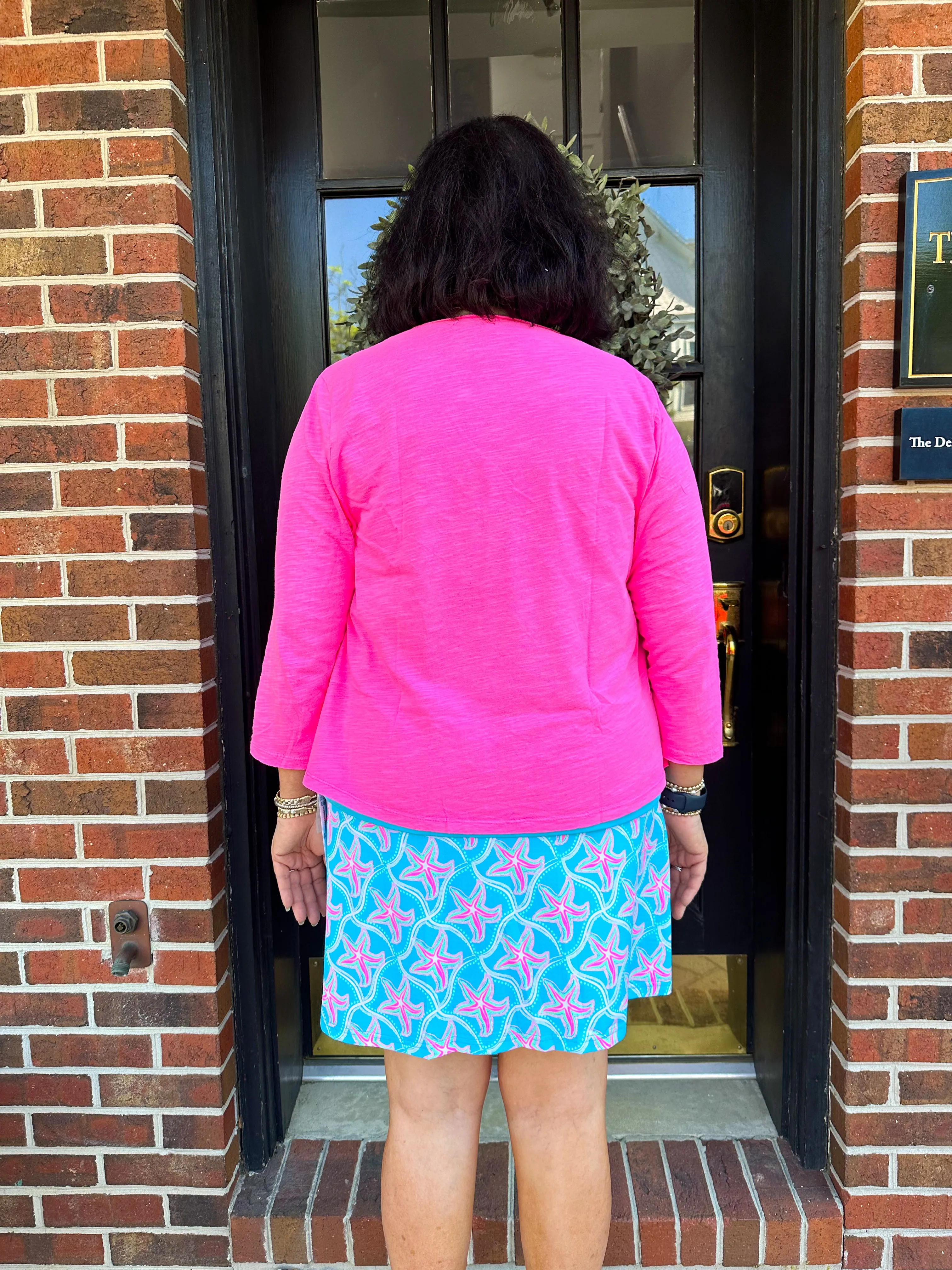 Beachtime by Lulu B Hot Pink Maria Cardigan