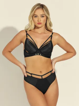 Black Alicia High-Rise Mesh G-String Guess