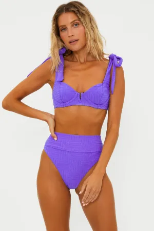 Blair Top Ultra Violet Terry Beach Riot