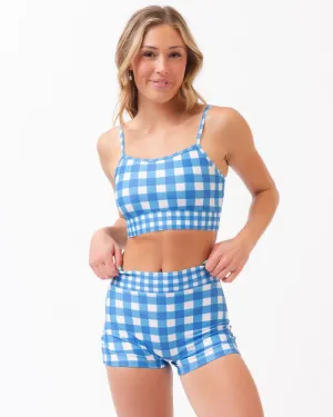 Blue Gingham Boy Short