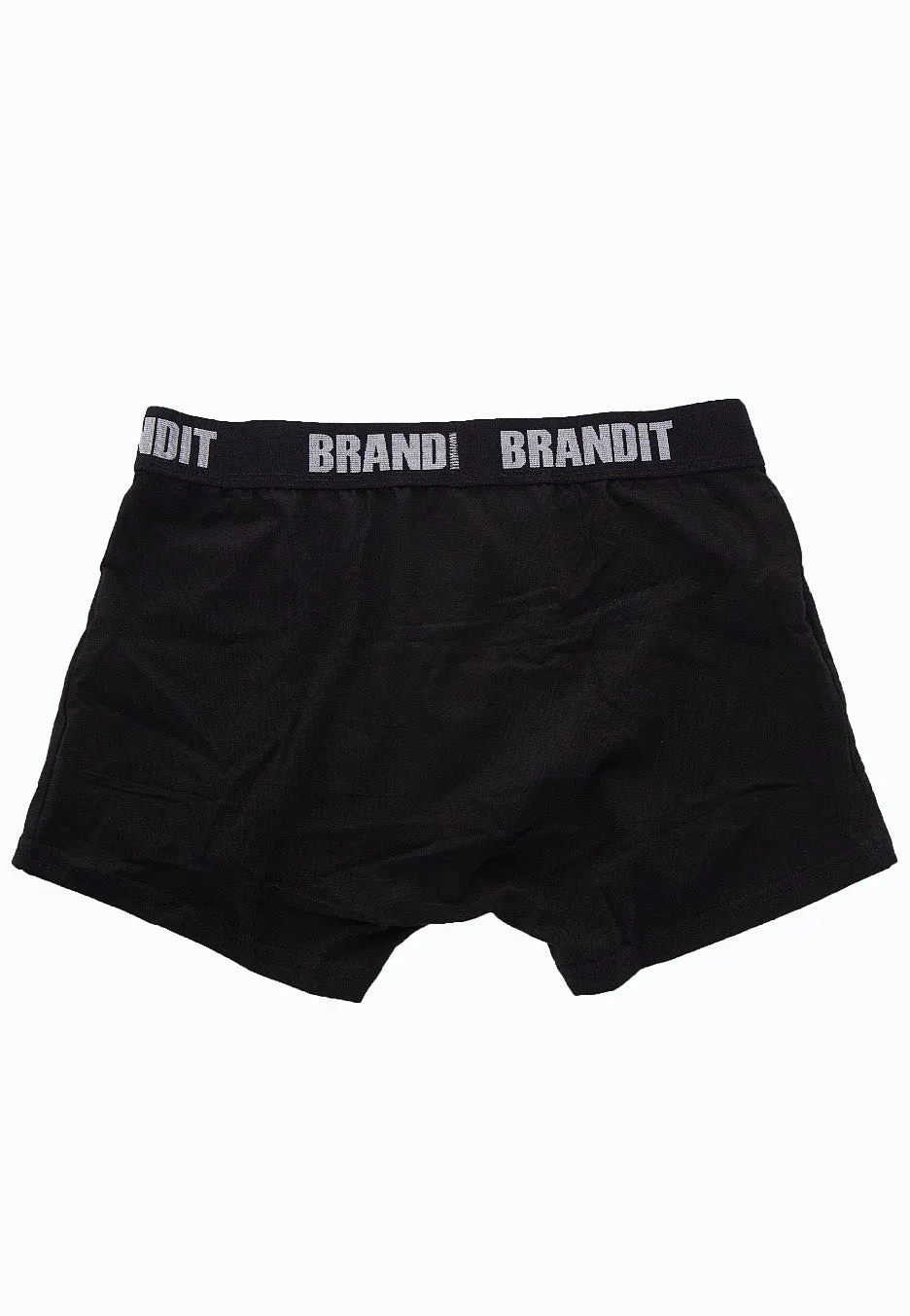 Brandit - Boxer Logo 2er Pack Black/Black - Boxershorts