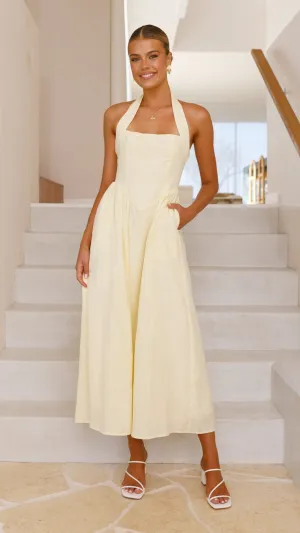 Caden Maxi Dress - Lemon Billy J