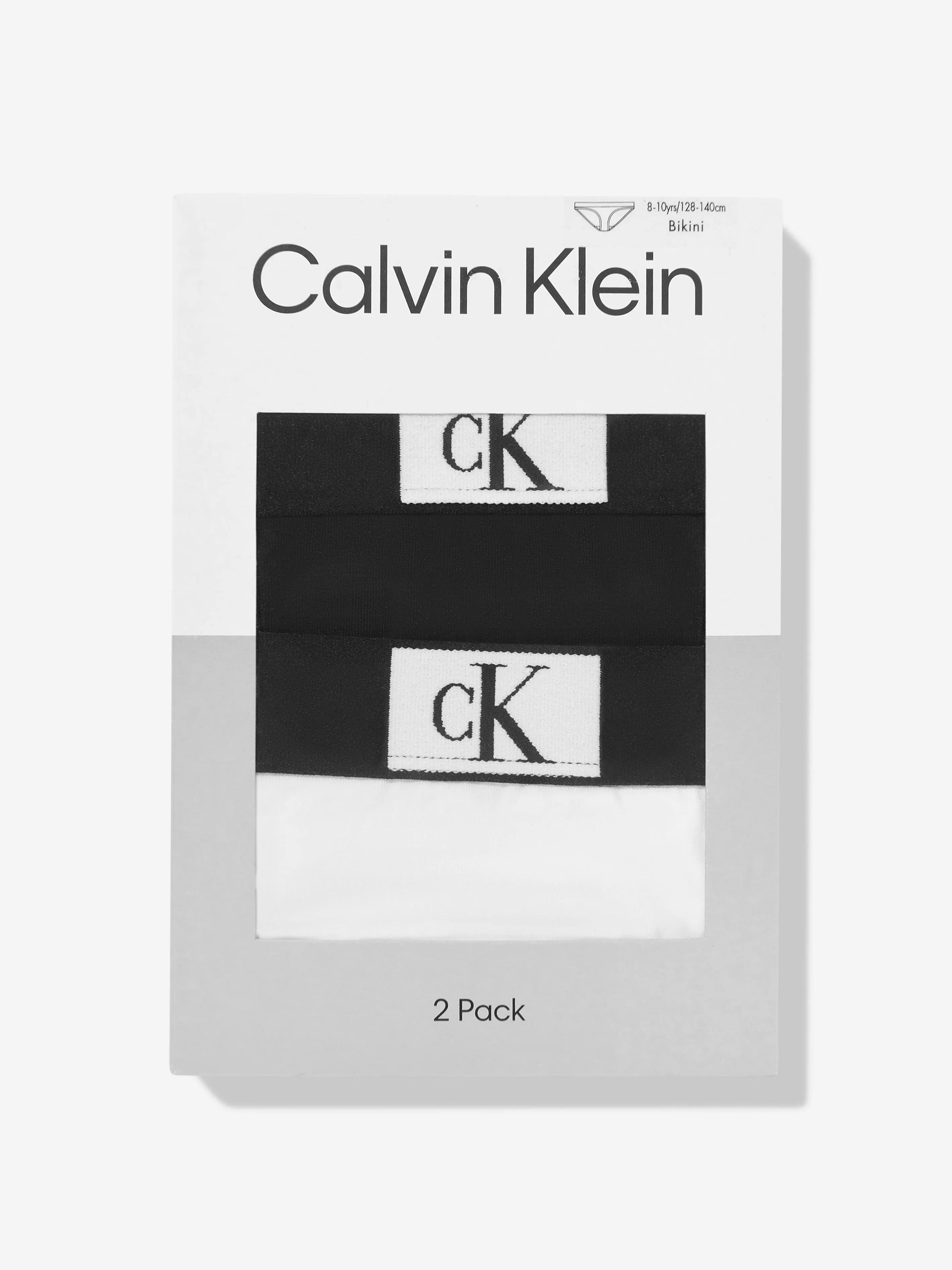Calvin Klein Girls 2 Pack Bikini Knickers Set in Multicolour