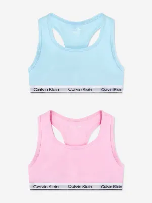 Calvin Klein Girls 2 Pack Bralette Set in Multicolour