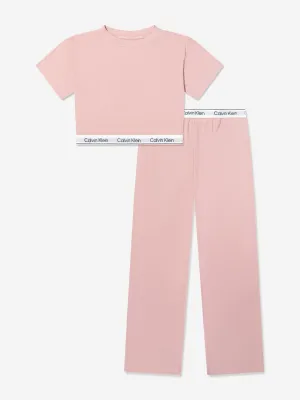Calvin Klein Girls Pyjamas Set in Pink