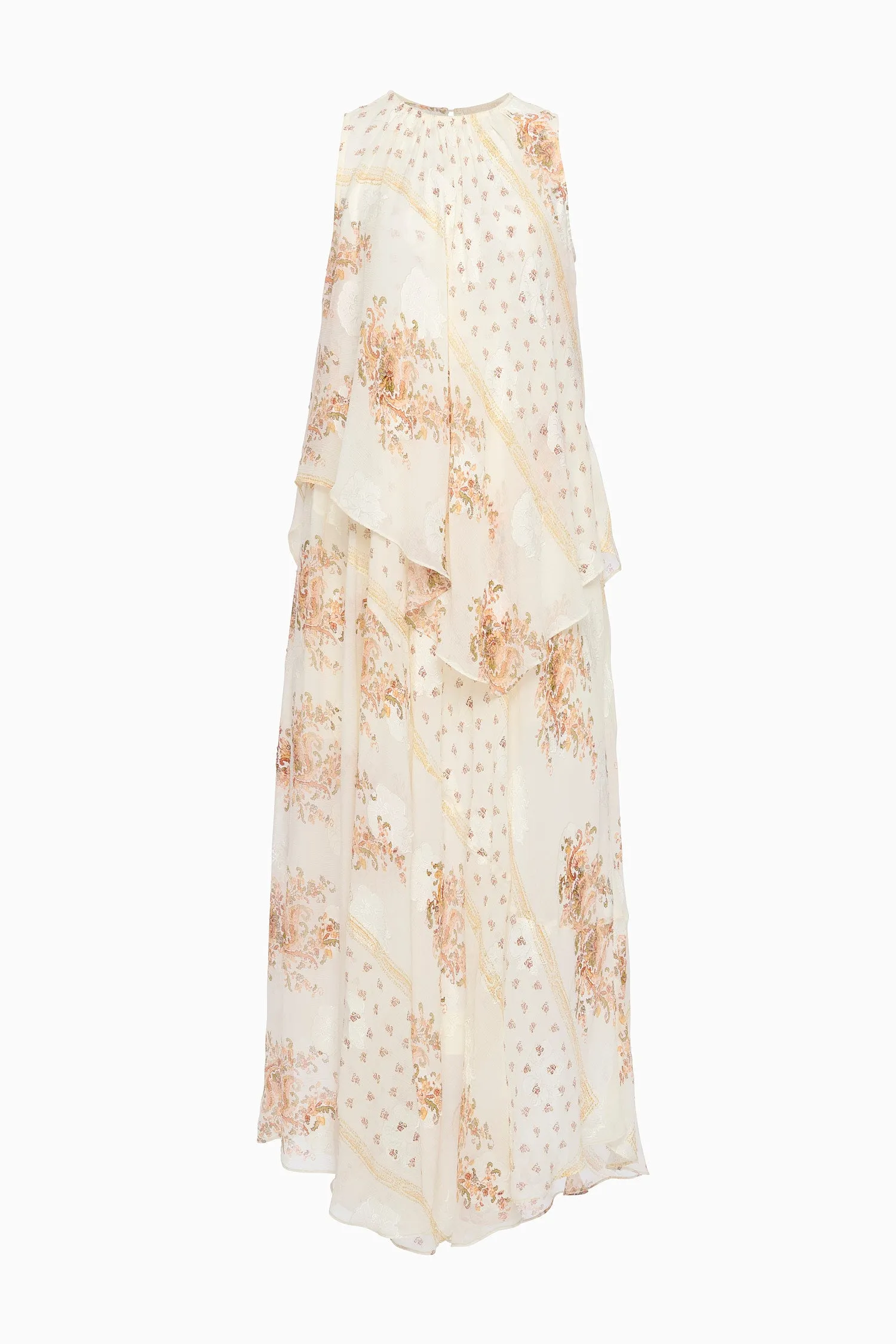 Caprice Asymmetrical Layered Dress - Alabaster Ulla Johnson