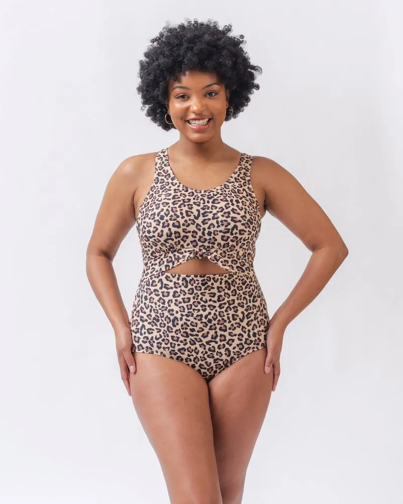 Cheetah Knotted One-Piece