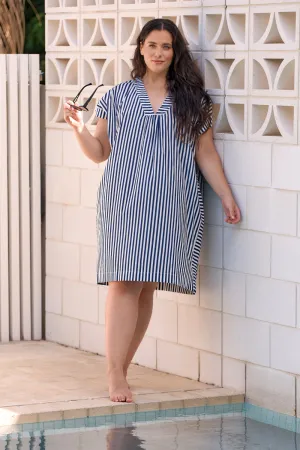 Chelsea Kaftan Resort Dress in Poolside Adrift