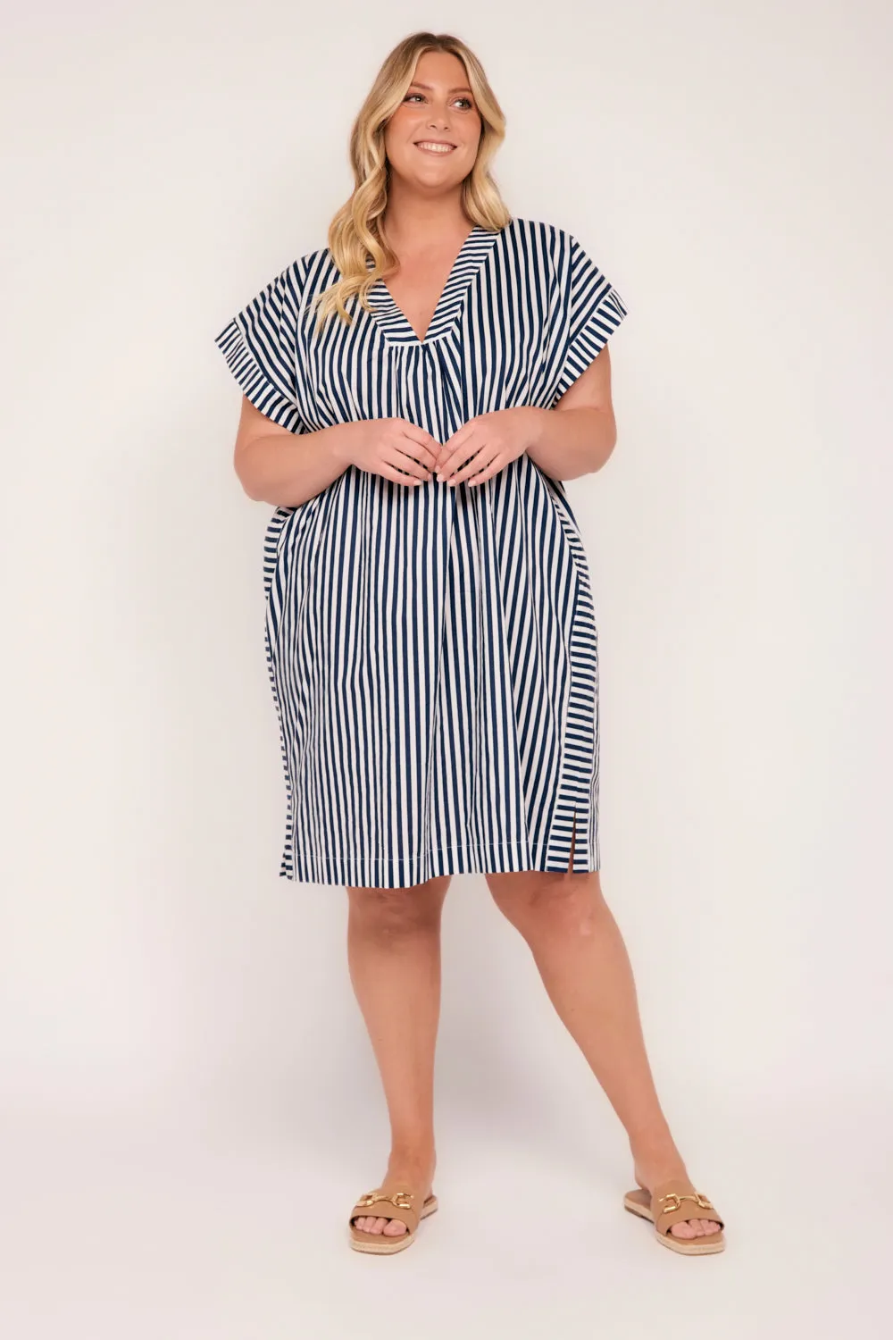 Chelsea Kaftan Resort Dress in Poolside Adrift
