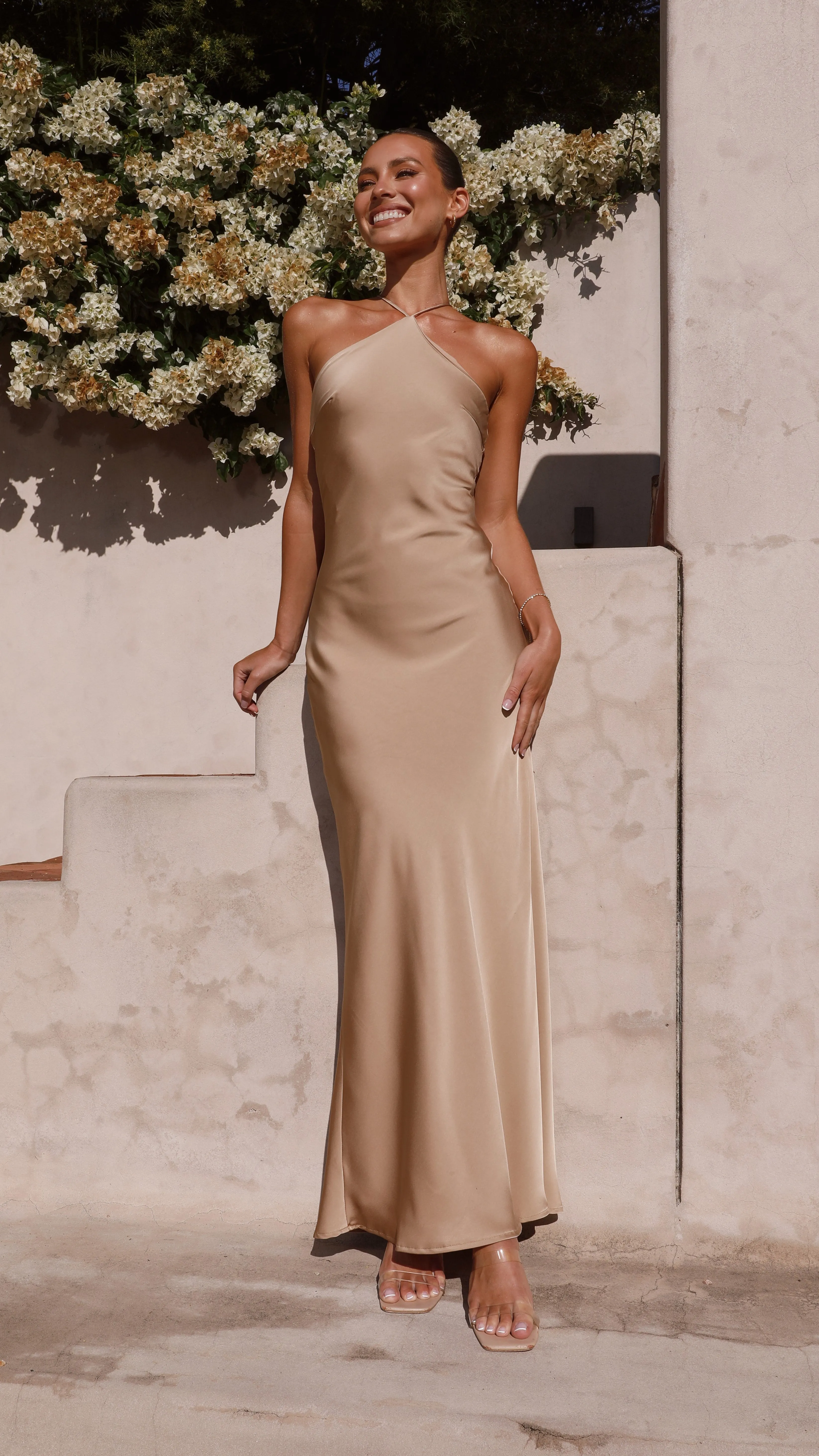 Chiara Maxi Dress - Latte Billy J