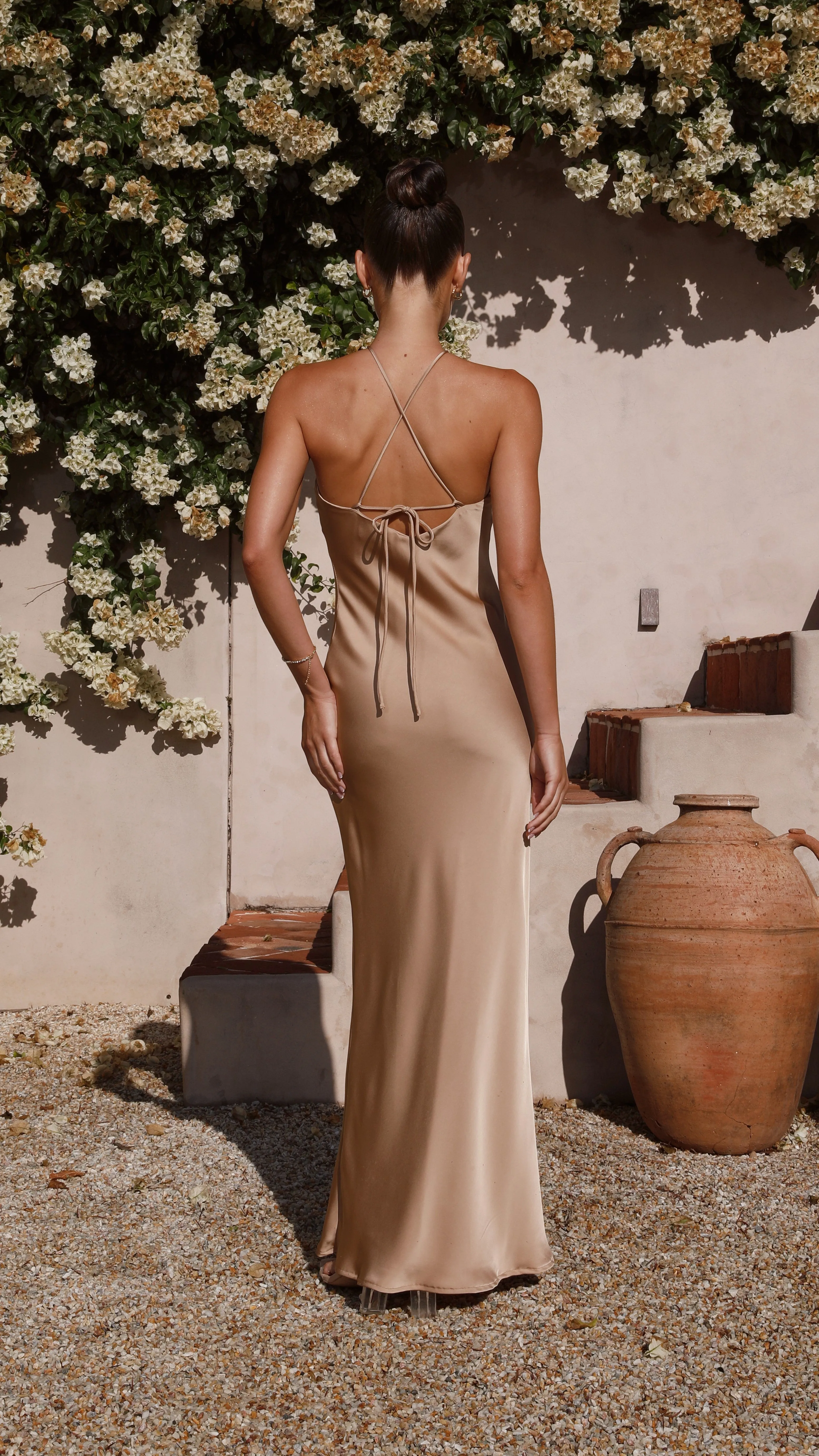 Chiara Maxi Dress - Latte Billy J