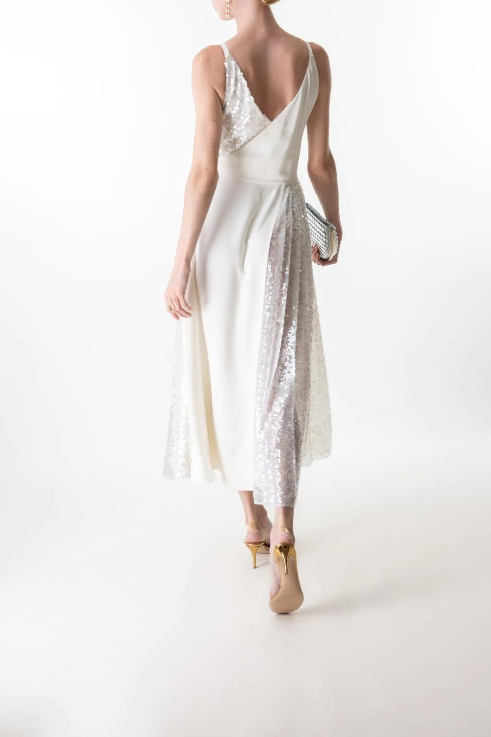 Contrast Wrap Dress