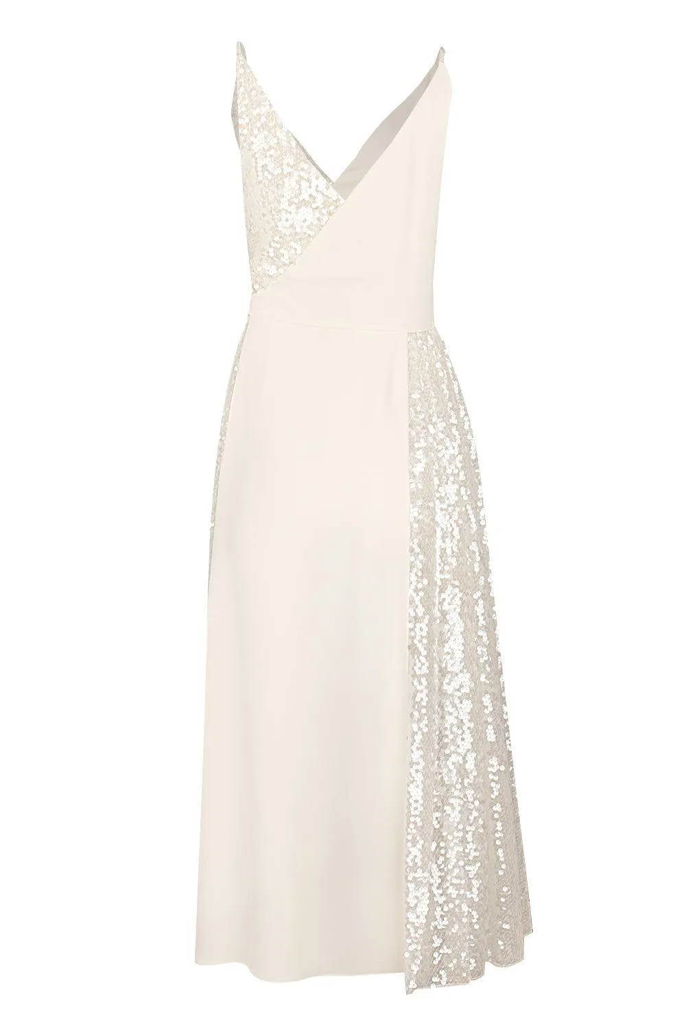 Contrast Wrap Dress