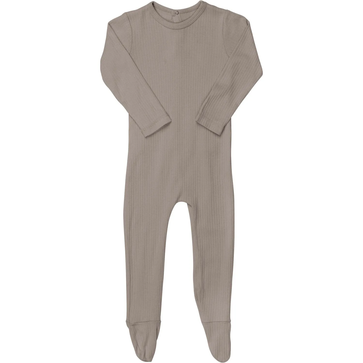 COPENHAGEN COLORS Lt. Grey Rib Jersey Full Body W. Back Opening