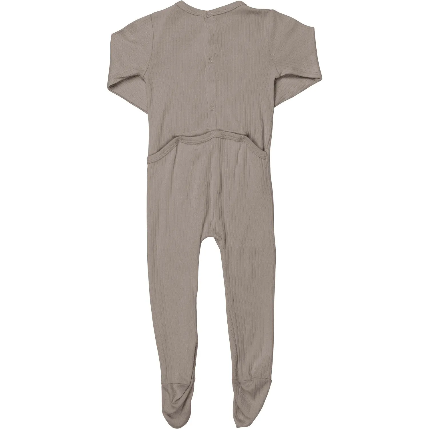 COPENHAGEN COLORS Lt. Grey Rib Jersey Full Body W. Back Opening