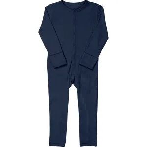 COPENHAGEN COLORS Navy Rib Jersey Full Body