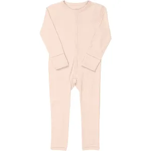 COPENHAGEN COLORS Soft Pink Rib Jersey Full Body