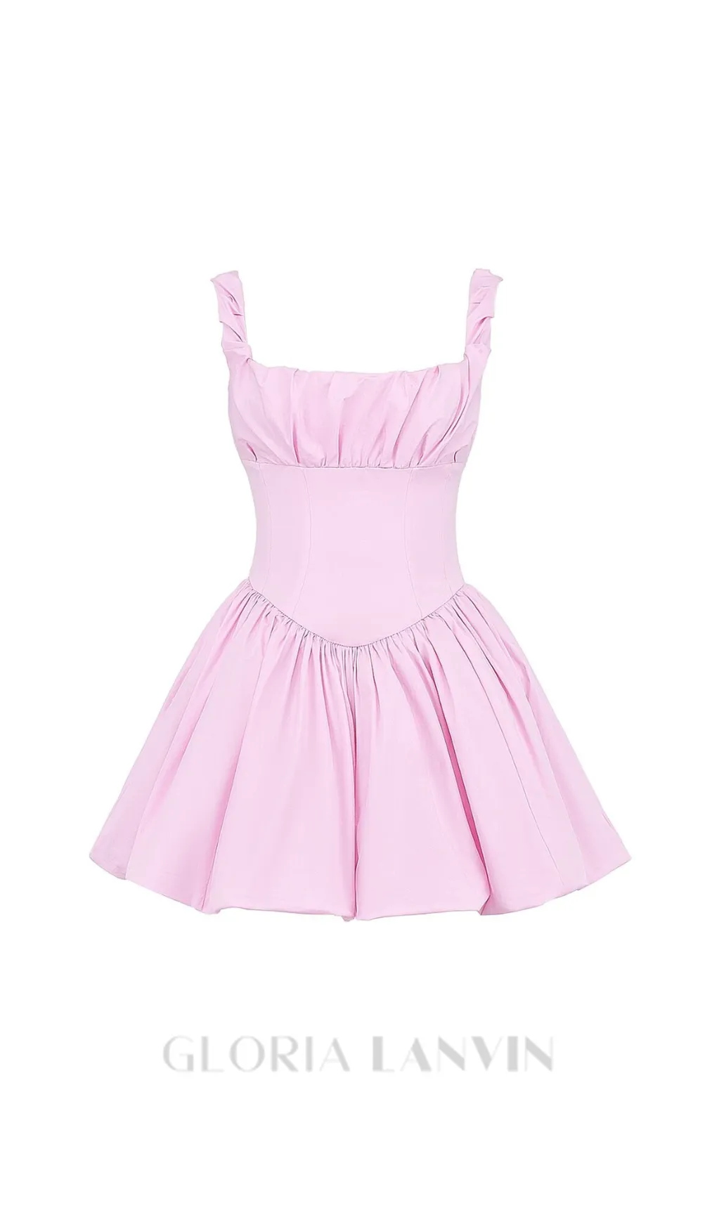 Cotton Candy Cotton Tulle Mini Dress in pink Gloria Lanvin