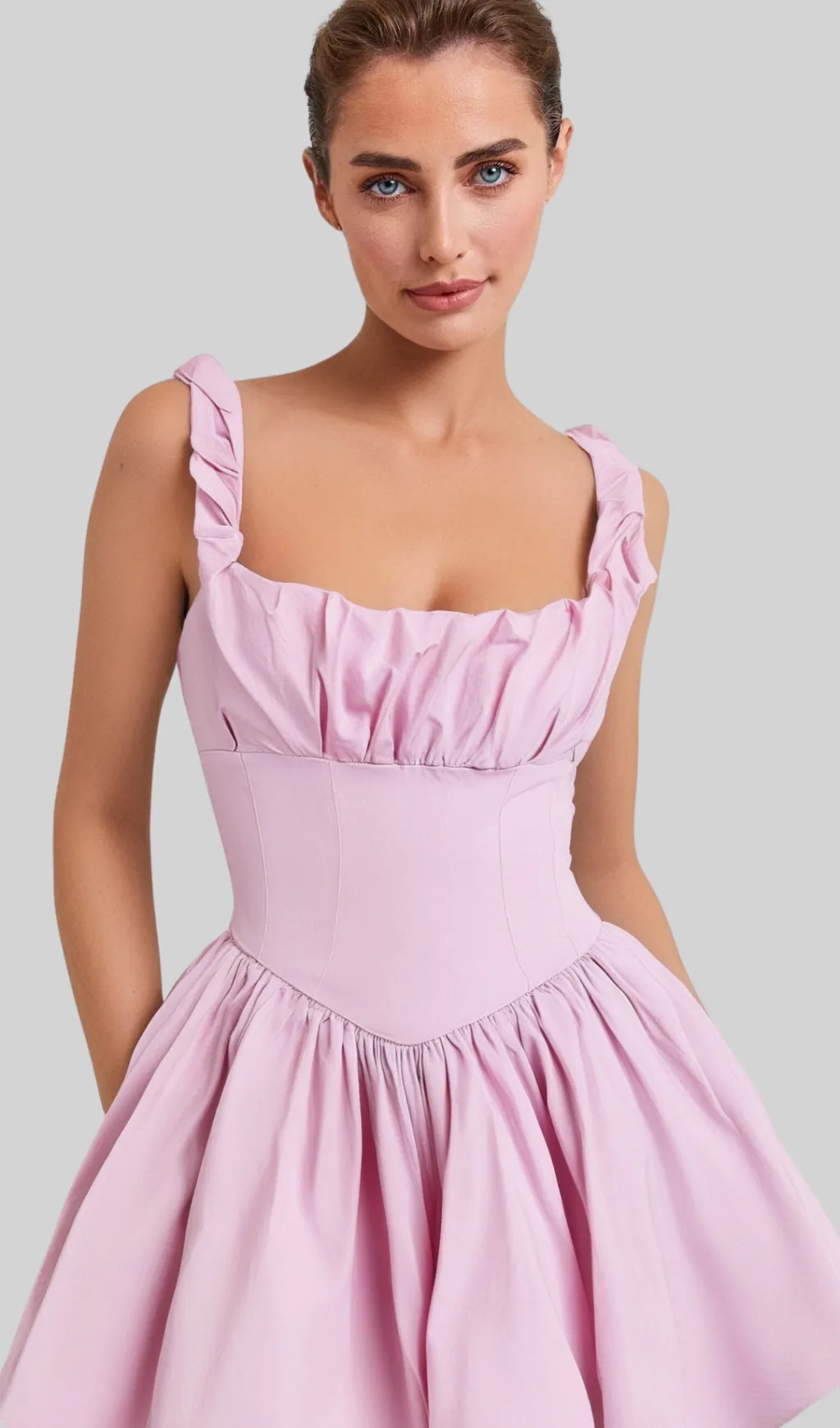 Cotton Candy Cotton Tulle Mini Dress in pink Gloria Lanvin