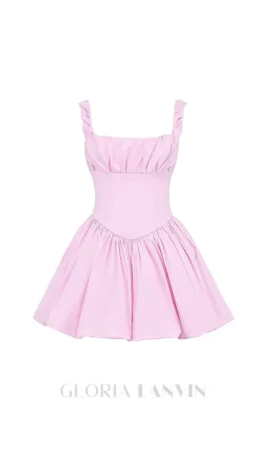 Cotton Candy Cotton Tulle Mini Dress in pink Gloria Lanvin