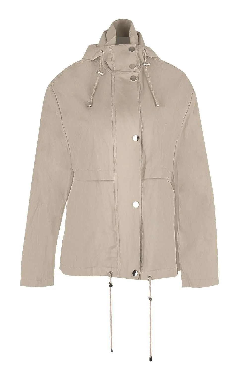 Crushed Hooded Jacket