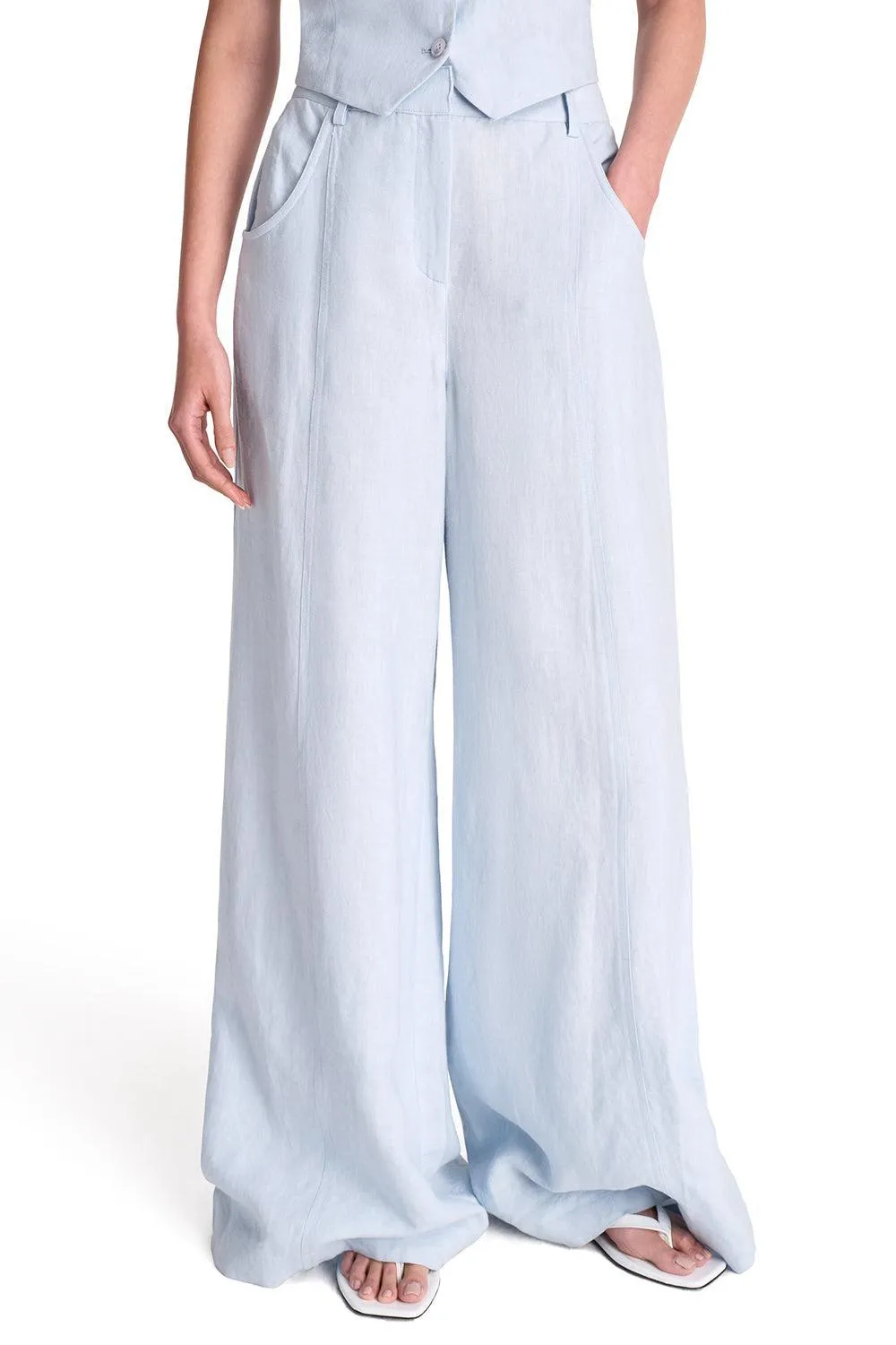 Dee's Washed Linen Trouser