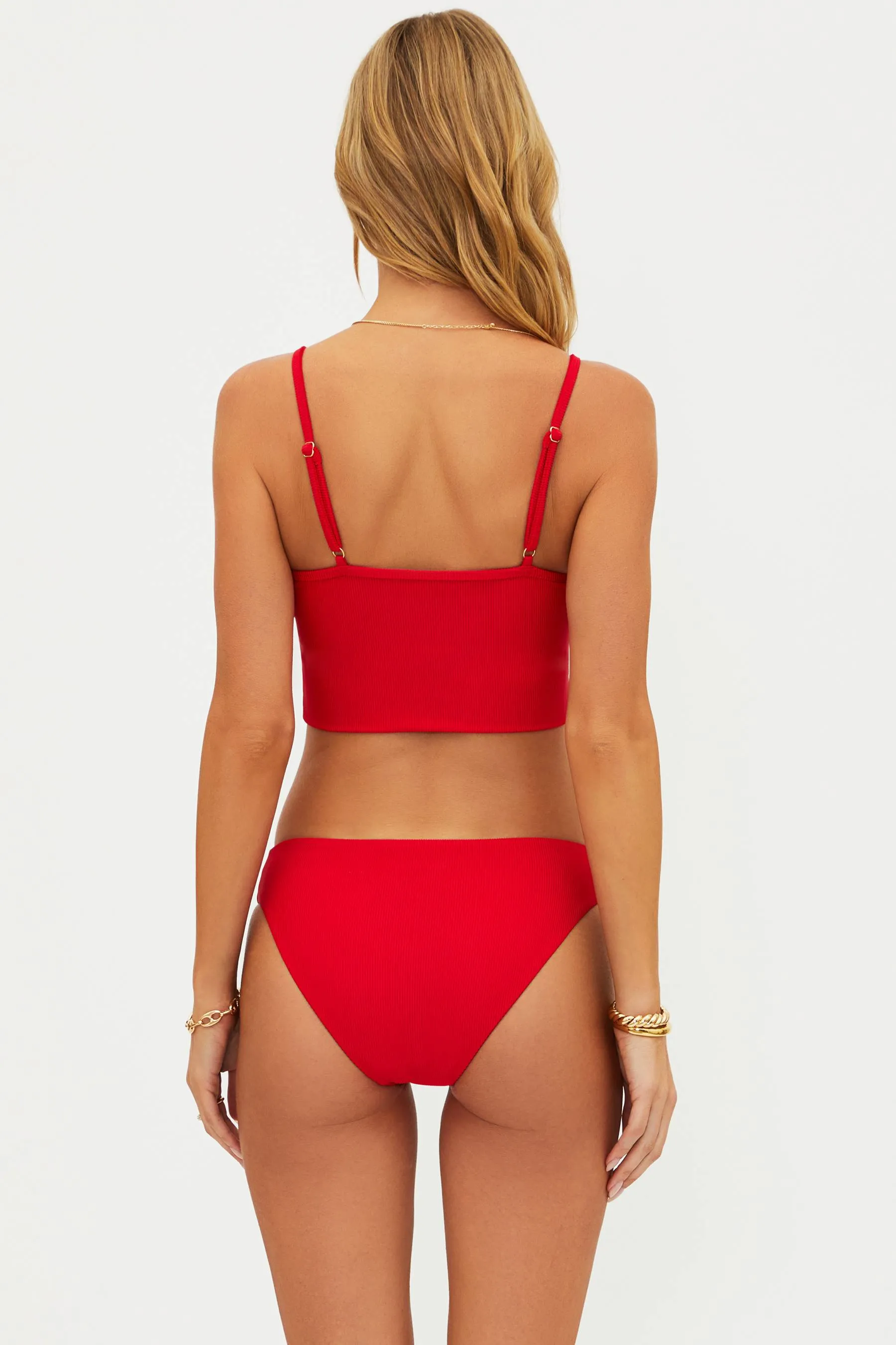 Elara Top Red Beach Riot