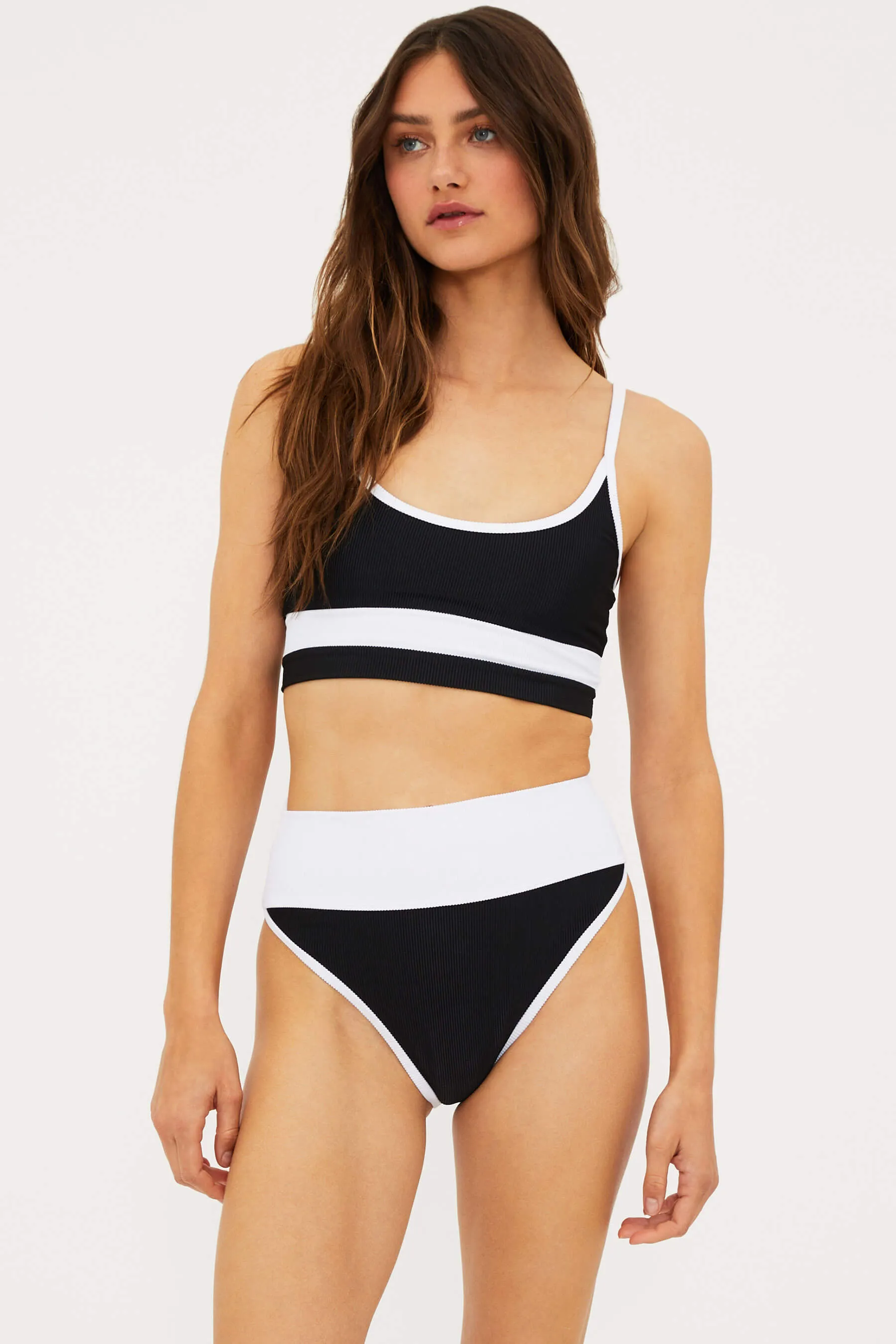 Emmy Bottom Black & White Beach Riot