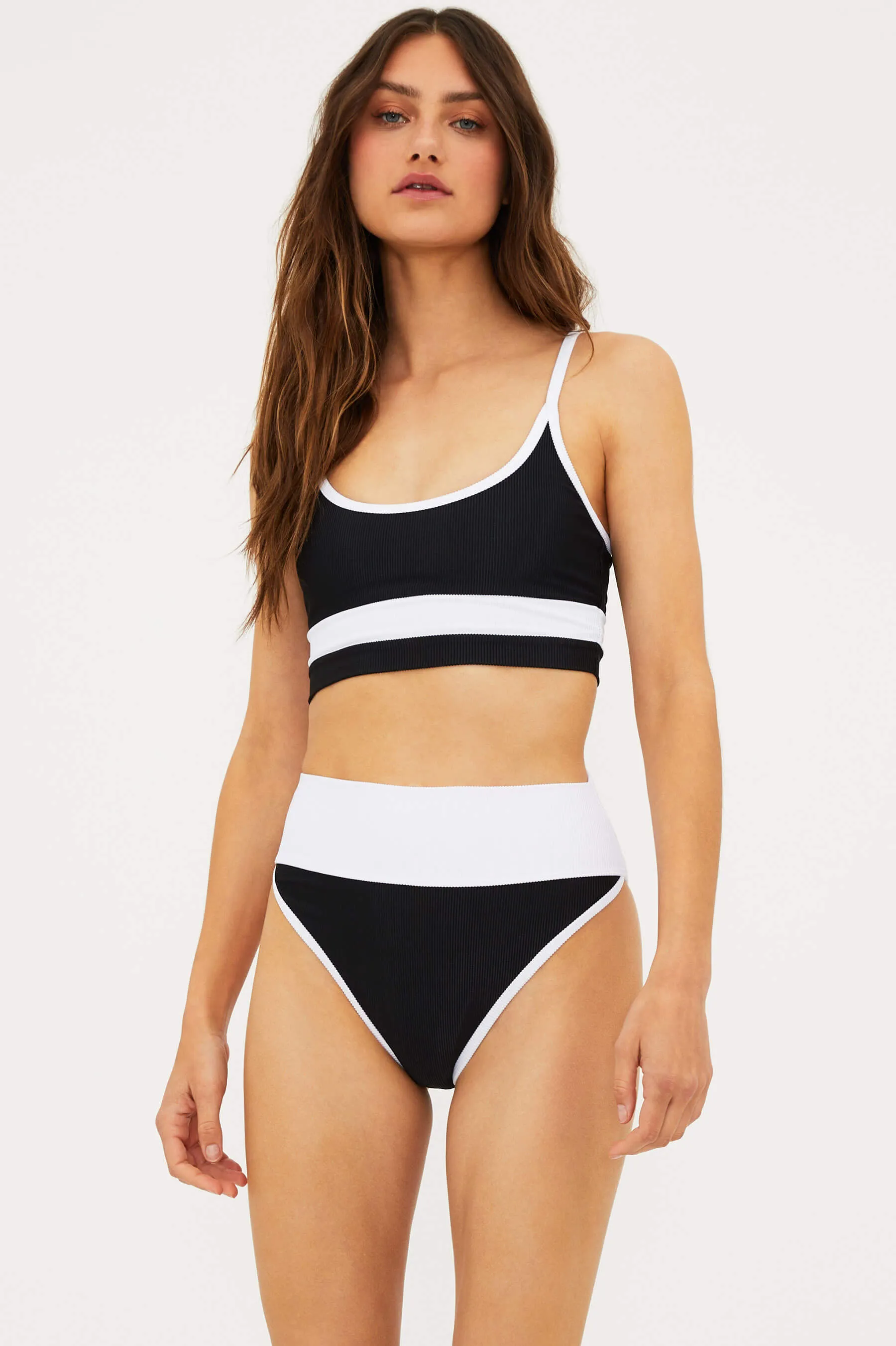 Emmy Bottom Black & White Beach Riot