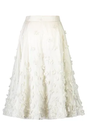 Floral Crushed Circle Skirt