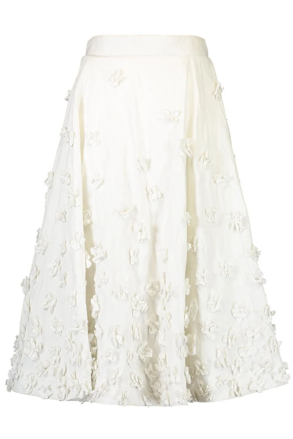 Floral Crushed Circle Skirt