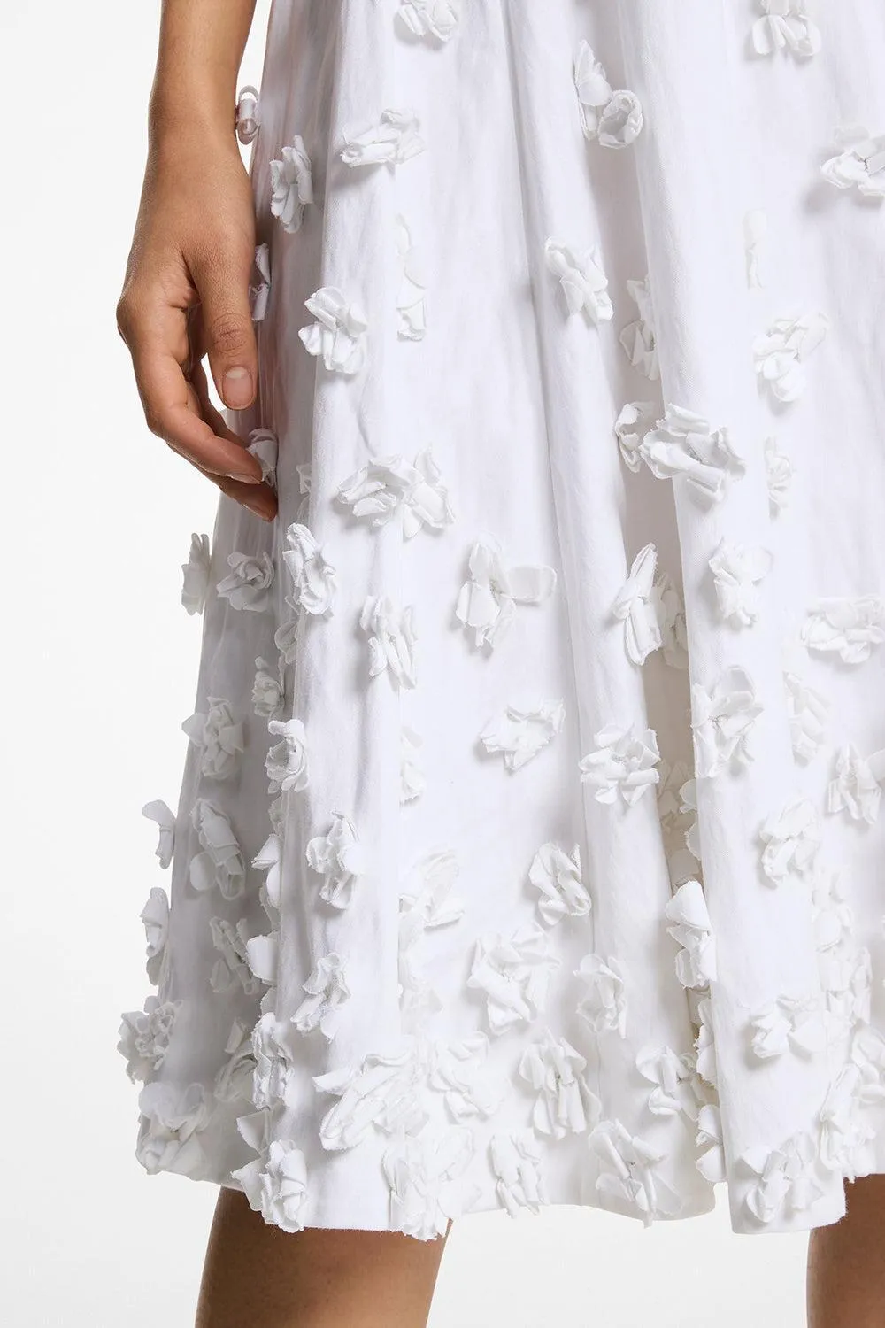 Floral Crushed Circle Skirt