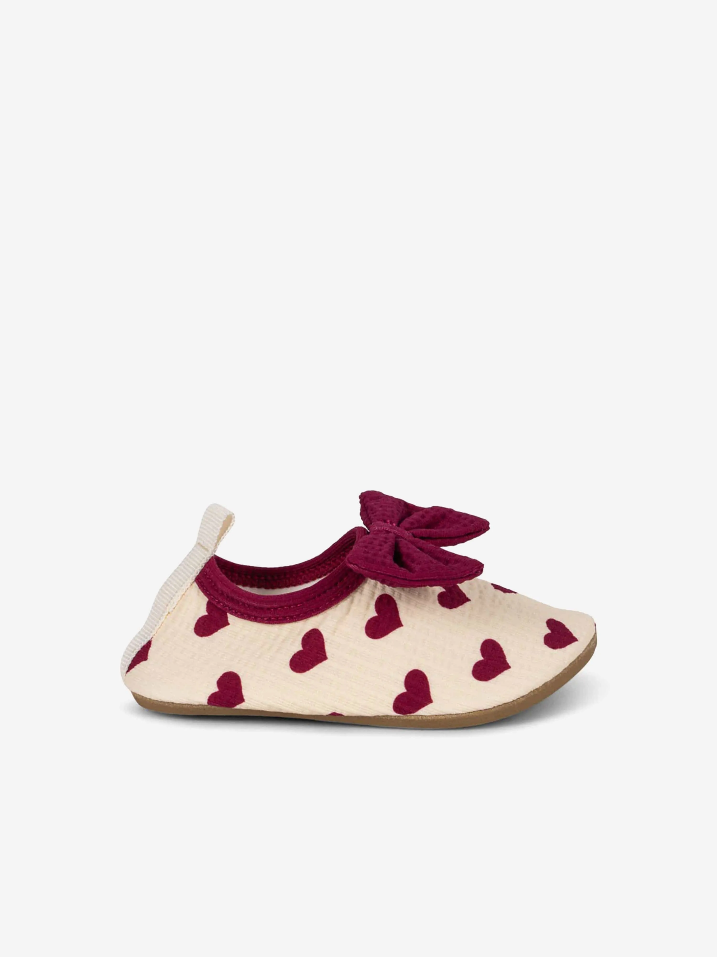 Girls Bowie Heart Swim Shoes in Ivory