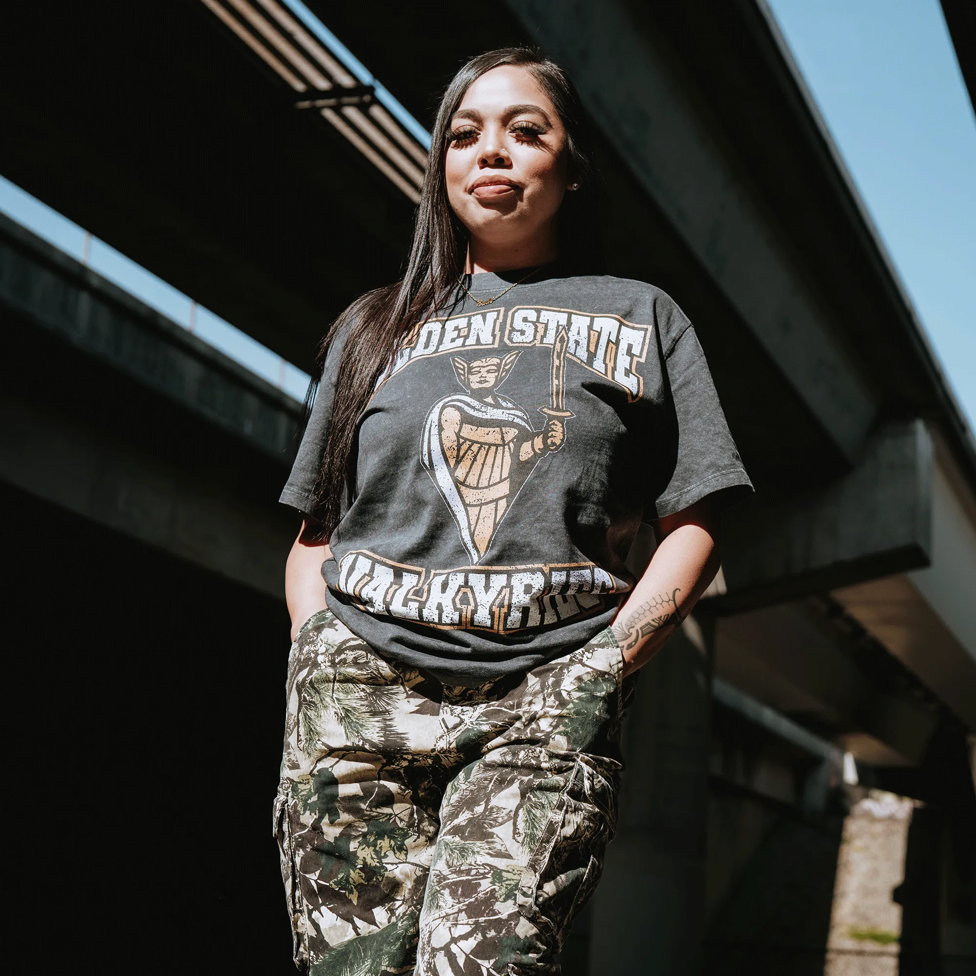 Golden State Valkyries Guardian Stone Wash Heavy Tee