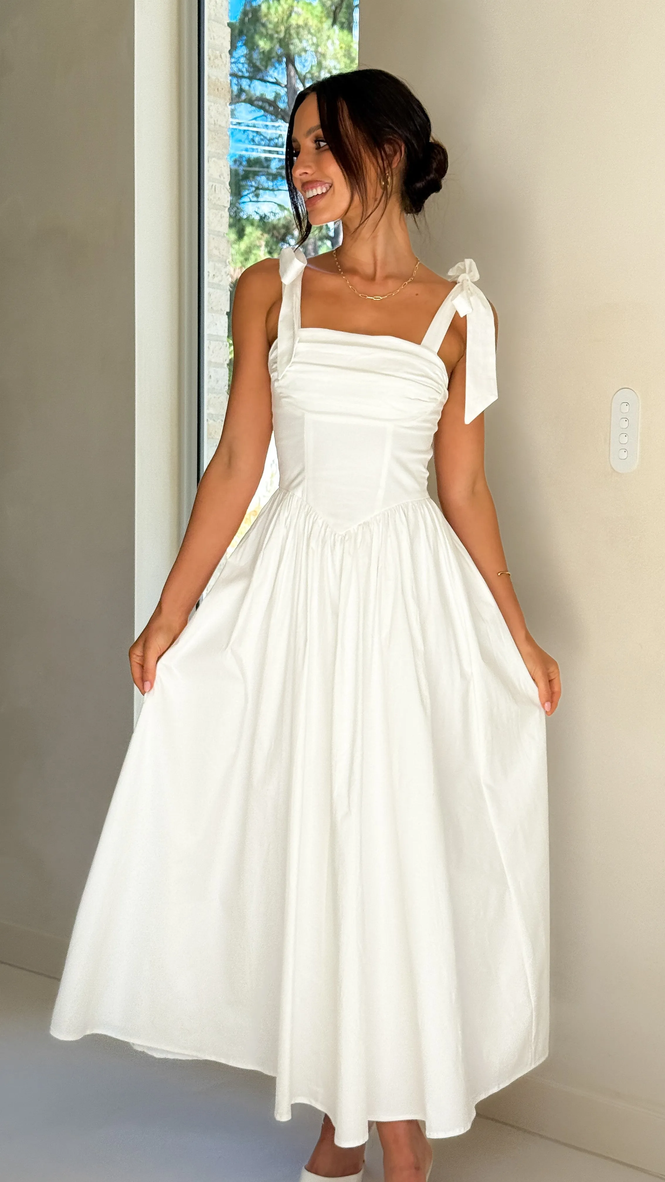 Haisley Maxi Dress - White Billy J