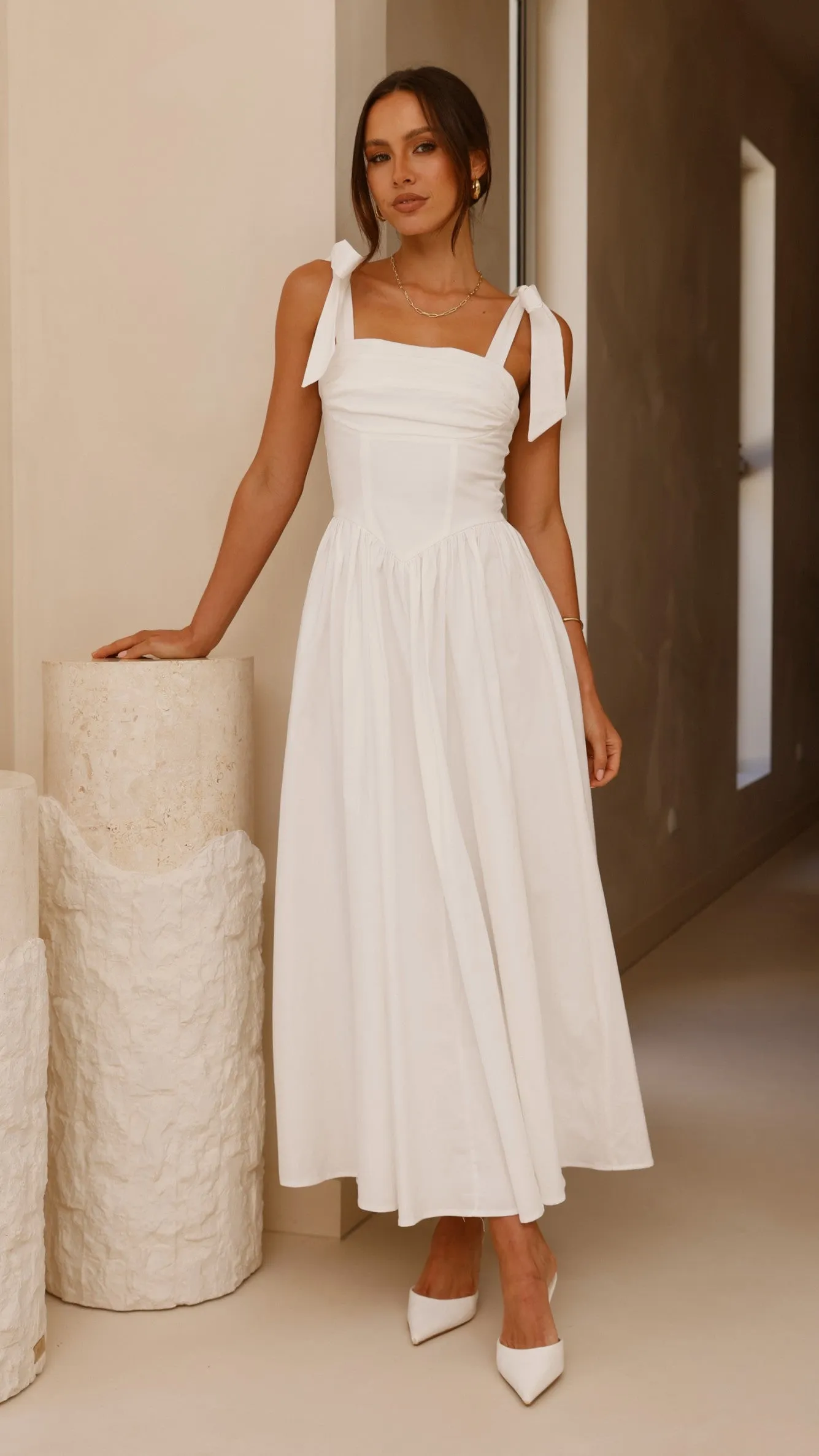 Haisley Maxi Dress - White Billy J