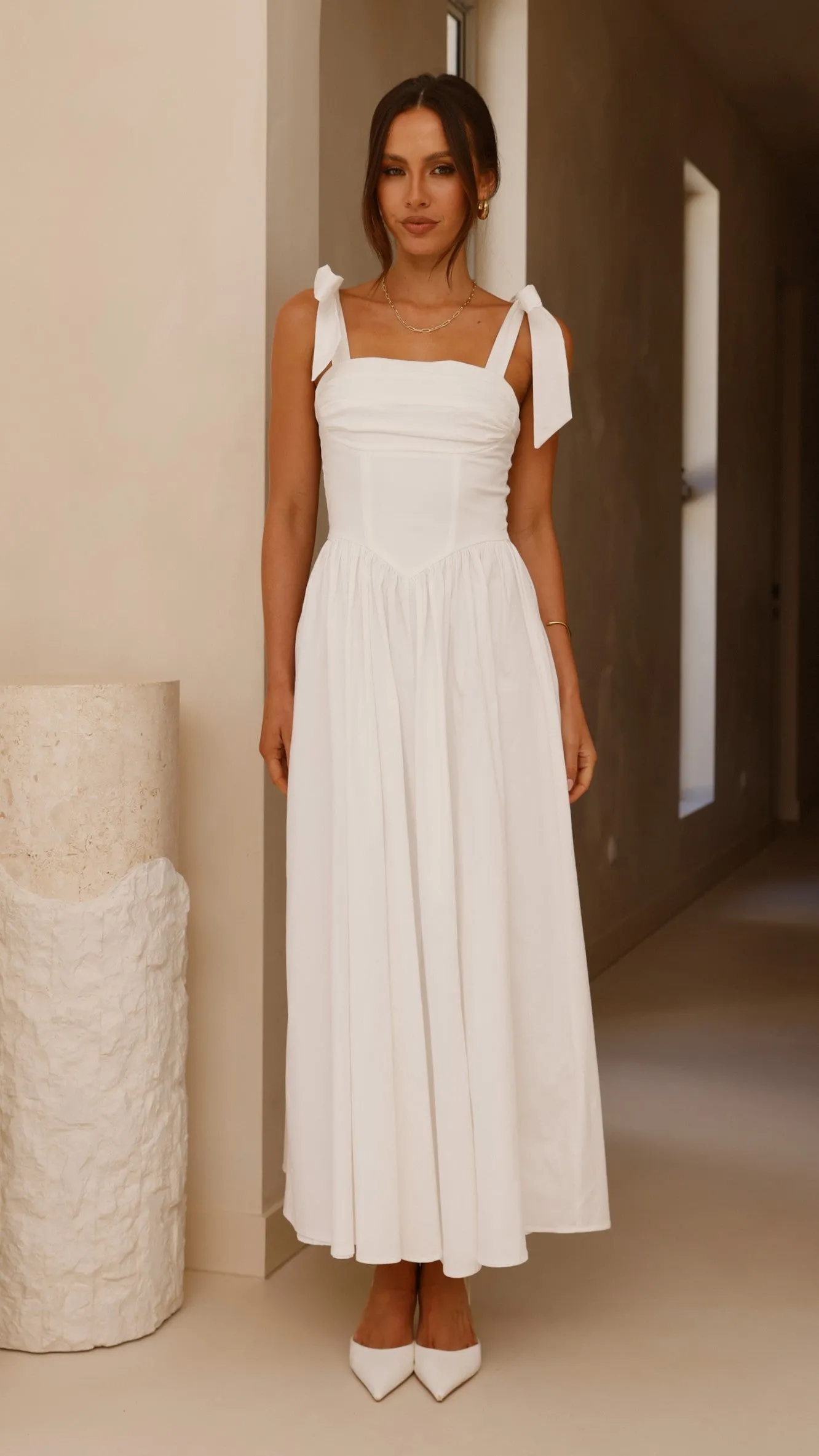 Haisley Maxi Dress - White Billy J