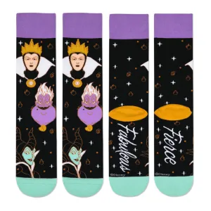 Hallmark Disney Villains Fierce and Fabulous Crew Socks