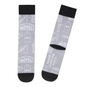 Hallmark Schitt's Creek Rosebud Motel Novelty Crew Socks