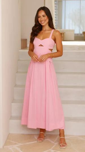 Harleigh Midi Dress - Pink Billy J