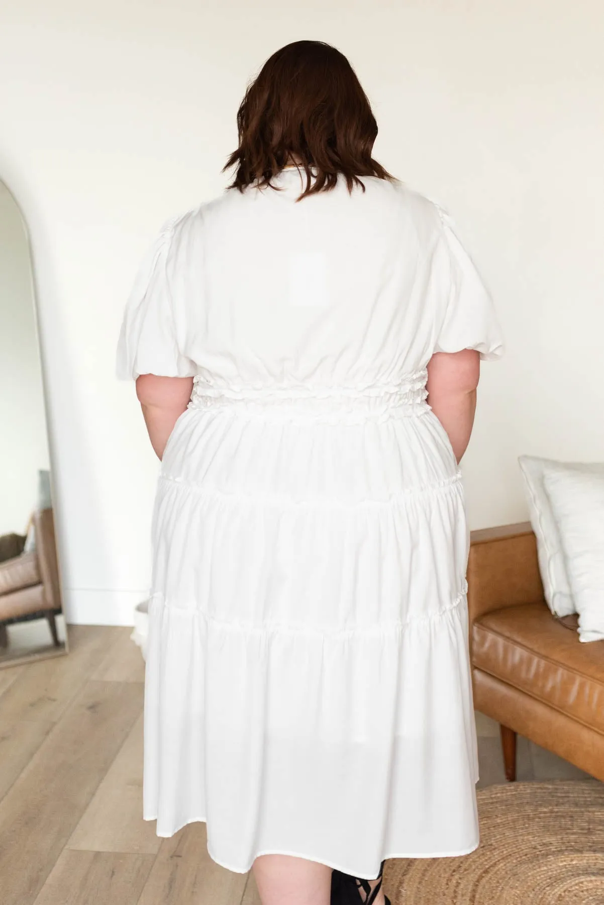 Joanne Ivory V Neck Dress