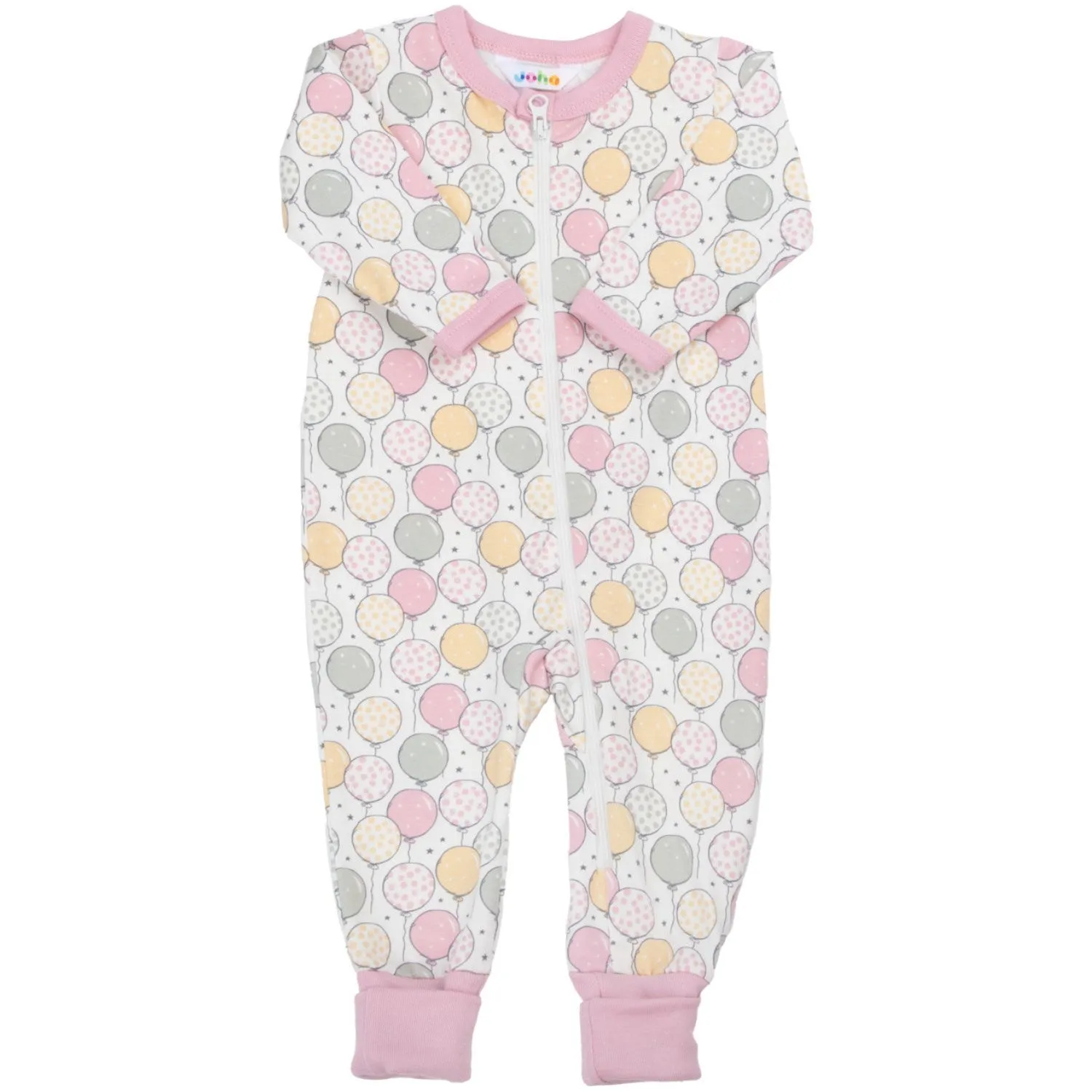 Joha Light pink Nightsuit m. 2-in-1 fødder