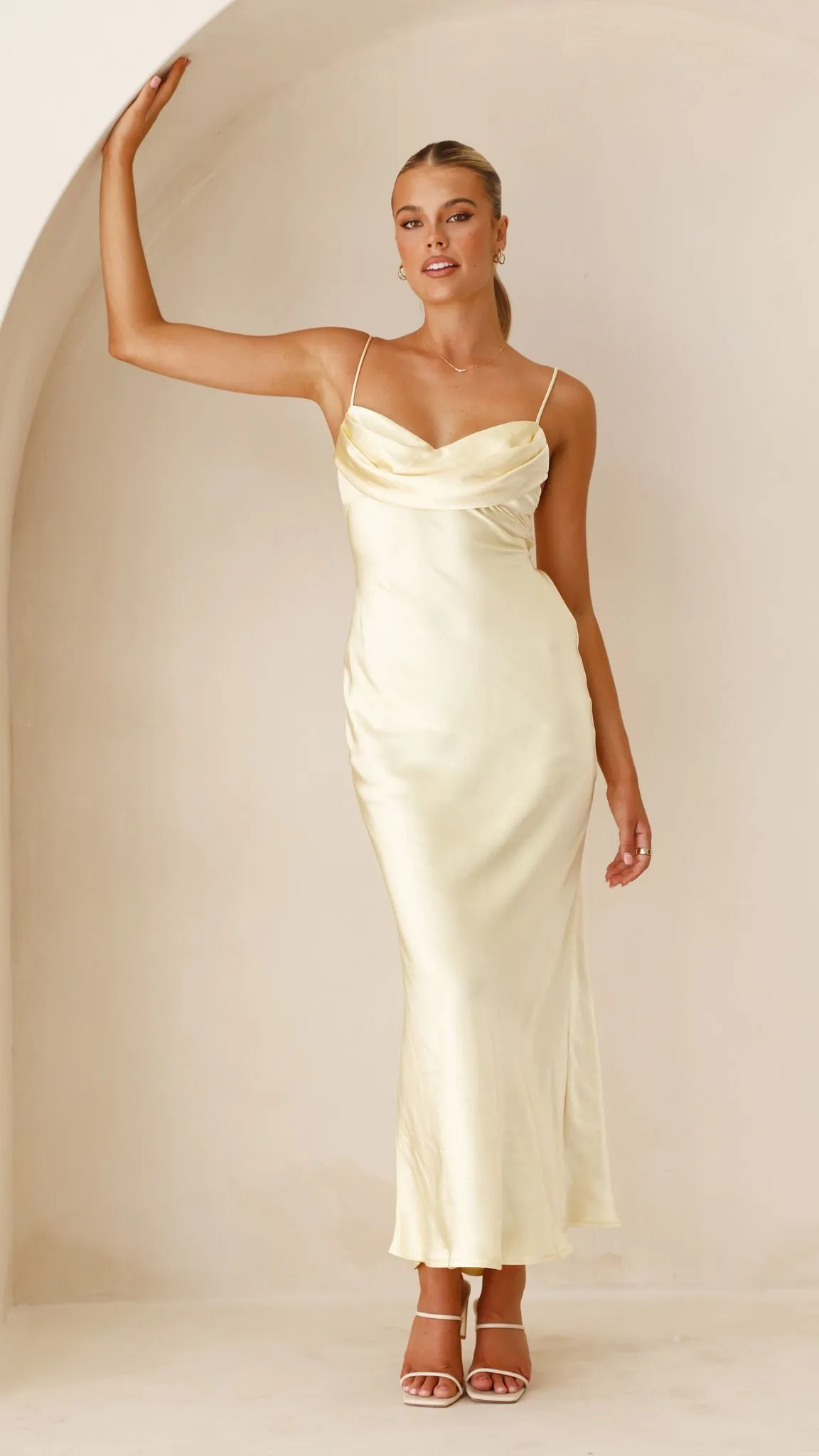 Justine Midi Dress - Yellow Billy J
