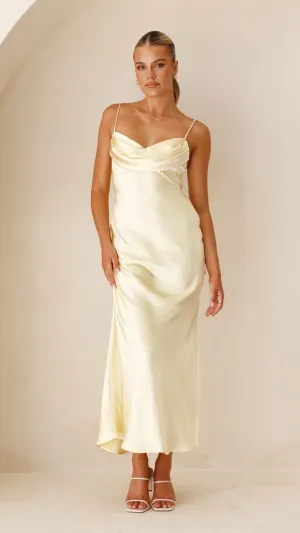 Justine Midi Dress - Yellow Billy J