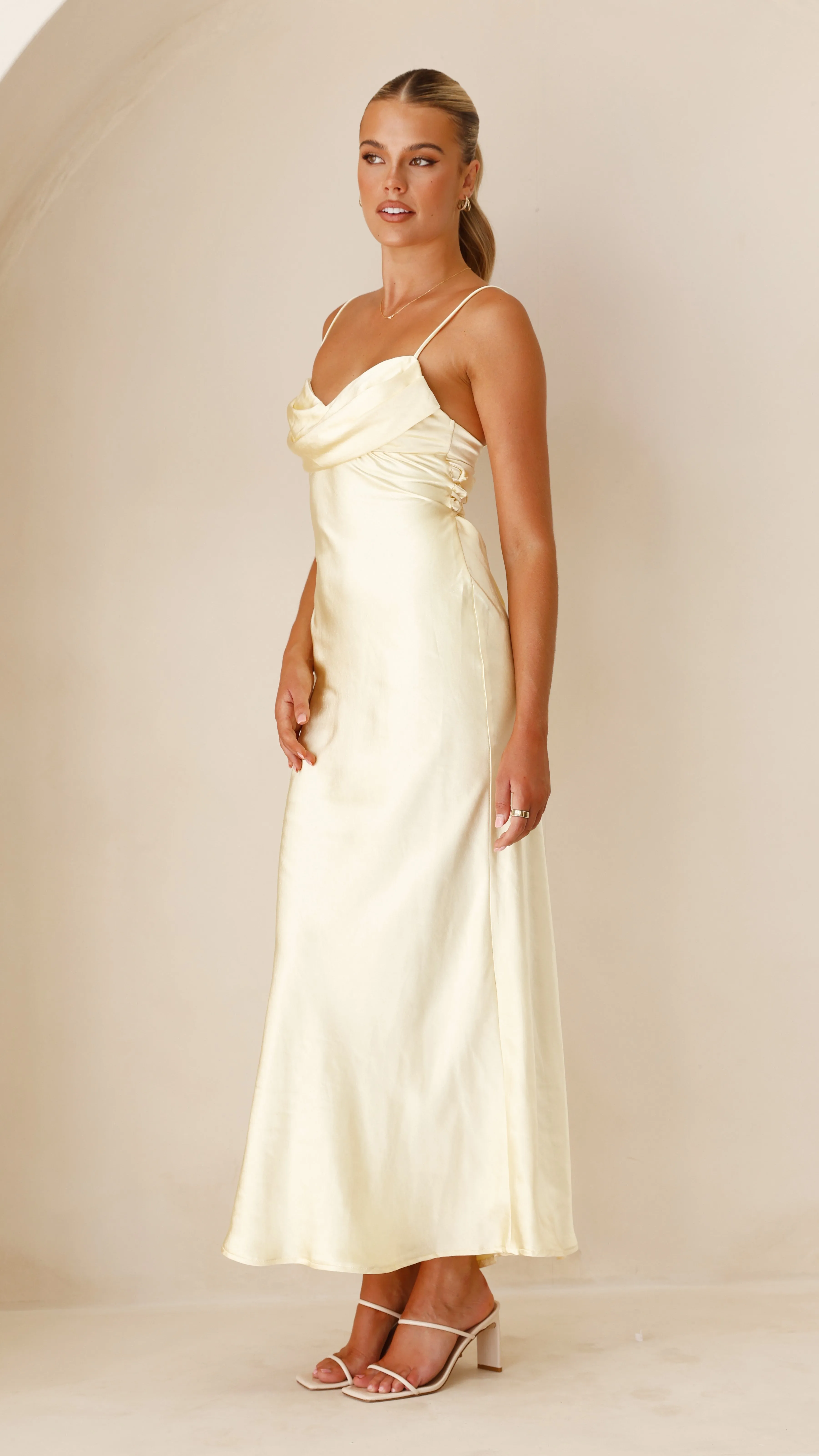 Justine Midi Dress - Yellow Billy J