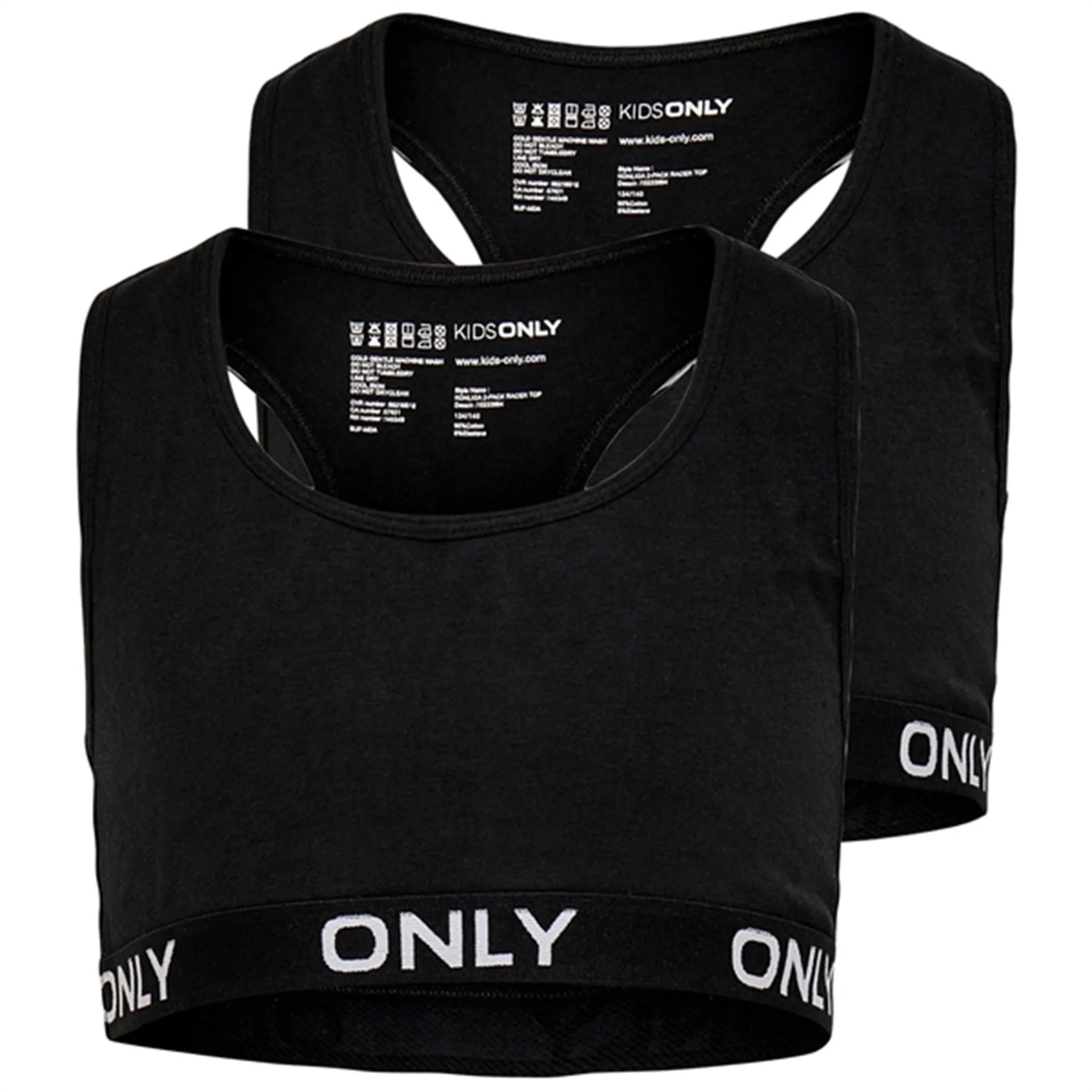 Kids ONLY Black Liga 2-pack Racer Top
